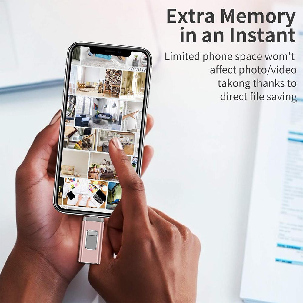 Memoria USB portátil para iPhone, iPad y Android