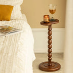 Mesa de centro mini de madera maciza estilo medieval