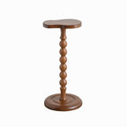 Mesa de centro mini de madera maciza estilo medieval