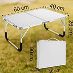 Mesa plegable compacta Trailfold para camping, balcón y exteriores
