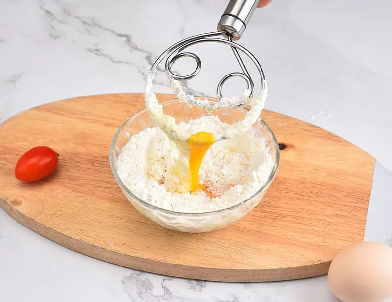 Mezclador de masa de acero inoxidable apto para alimentos – Simple y eficaz