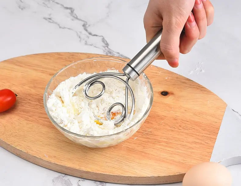 Mezclador de masa de acero inoxidable apto para alimentos – Simple y eficaz
