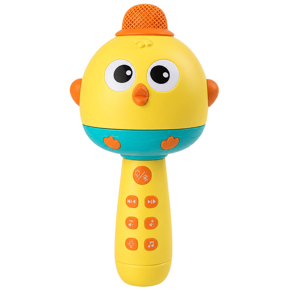 Micrófono de karaoke inalámbrico para niños con Bluetooth, luces LED y efectos de voz