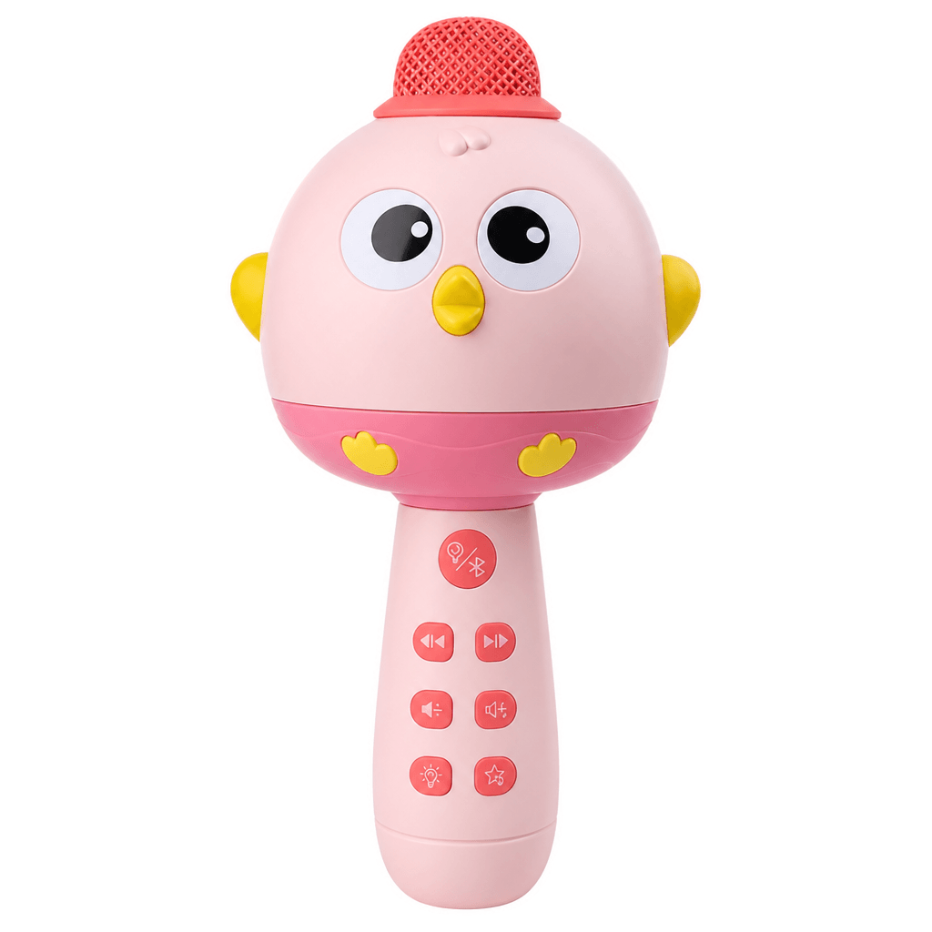Micrófono de karaoke inalámbrico para niños con Bluetooth, luces LED y efectos de voz
