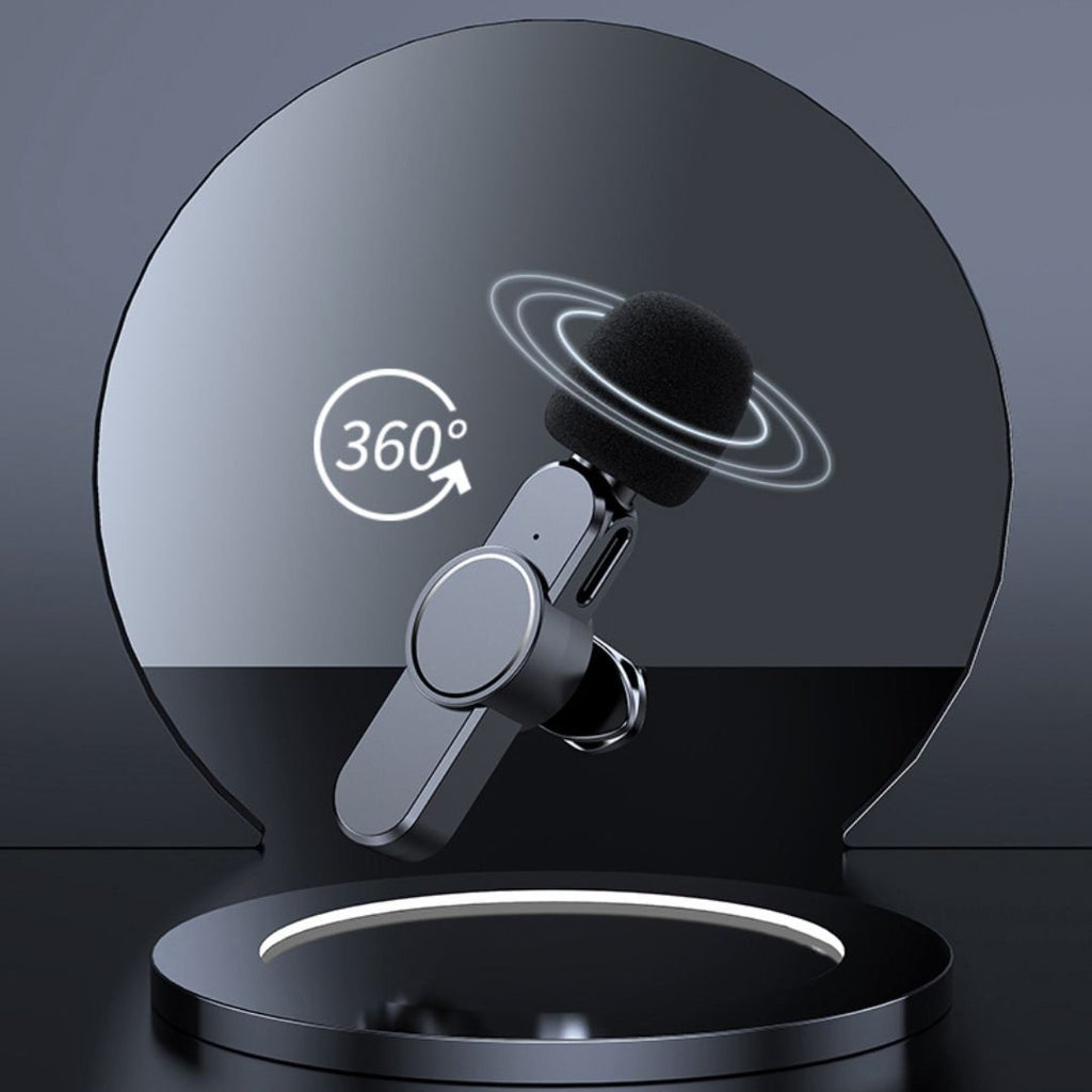 Micrófono inalámbrico mini para smartphone – Micro de solapa con reducción de ruido y 10 h de batería
