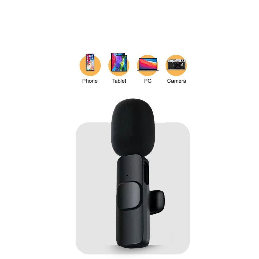 Micrófono inalámbrico mini para smartphone – Micro de solapa con reducción de ruido y 10 h de batería