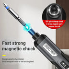 Mini atornillador eléctrico inalámbrico recargable con set de brocas