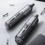 Mini atornillador eléctrico inalámbrico recargable con set de brocas