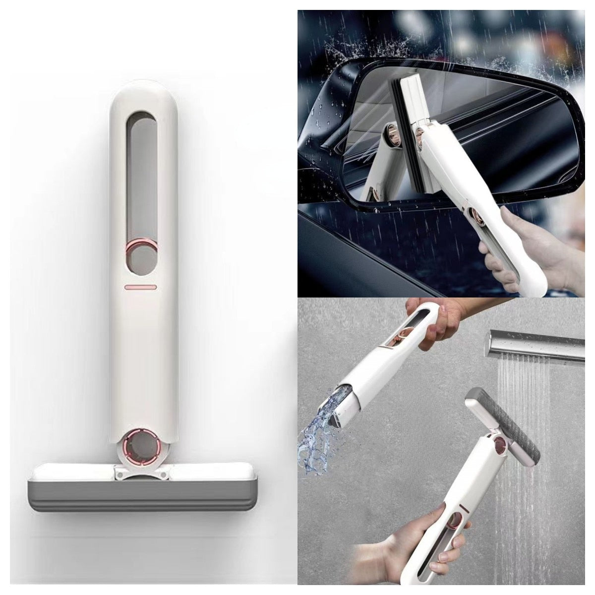 Mini fregona con escurridor automático para limpieza del hogar