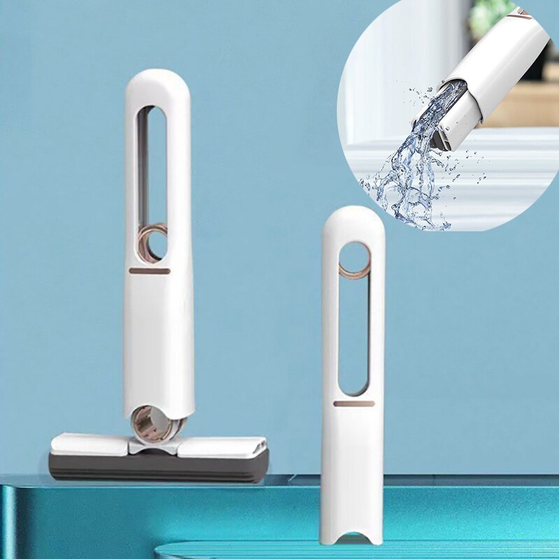Mini fregona con escurridor automático para limpieza del hogar