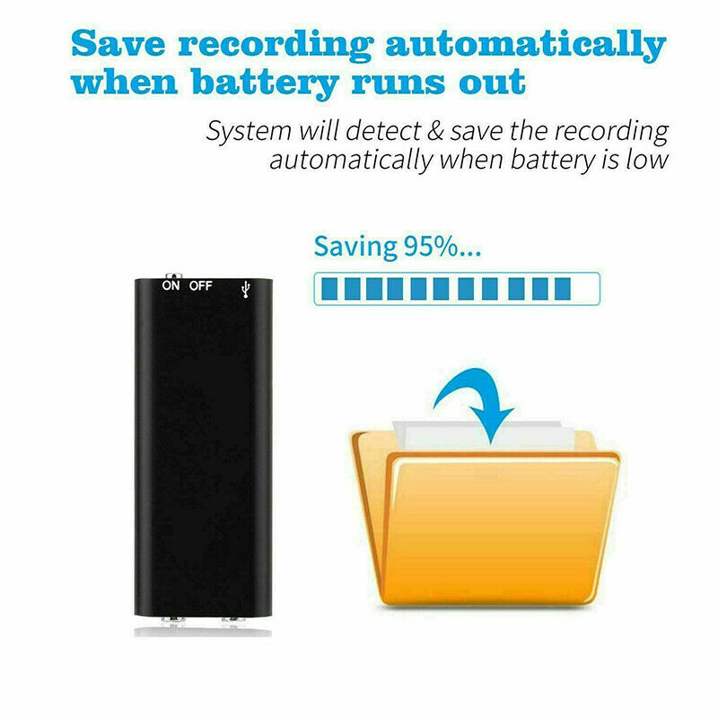 Mini grabadora de voz con memoria USB 8 GB