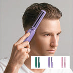 Mini plancha de pelo recargable con peine integrado