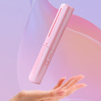 Mini plancha de pelo recargable con peine integrado