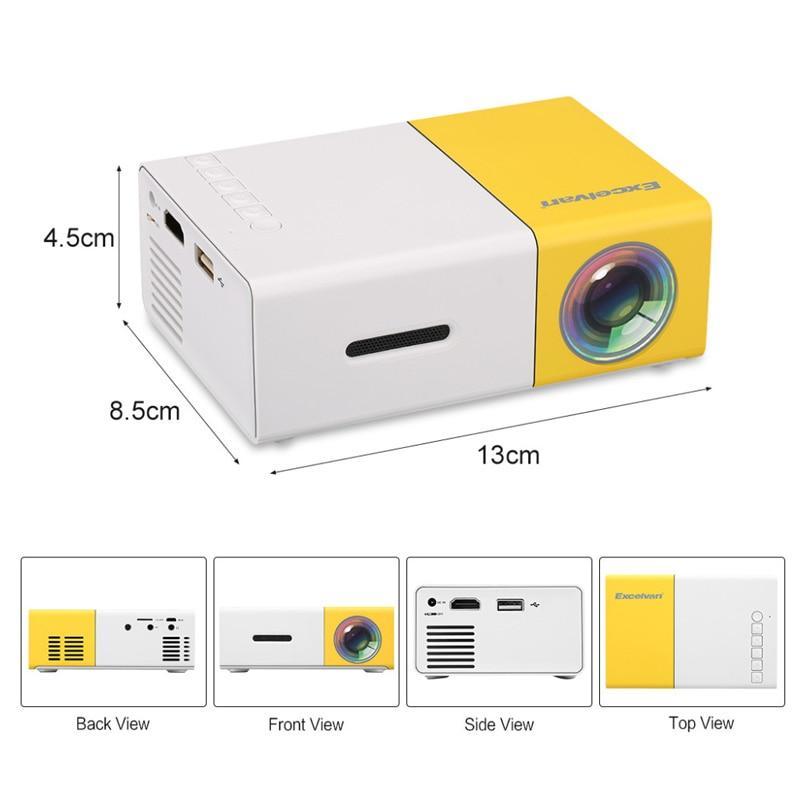Mini proyector portátil 1080P — Cabe en la palma de tu mano