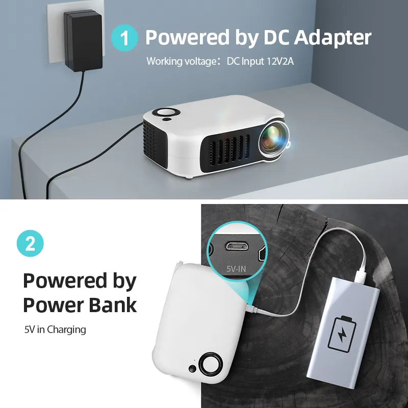 Mini proyector portátil para cine en casa