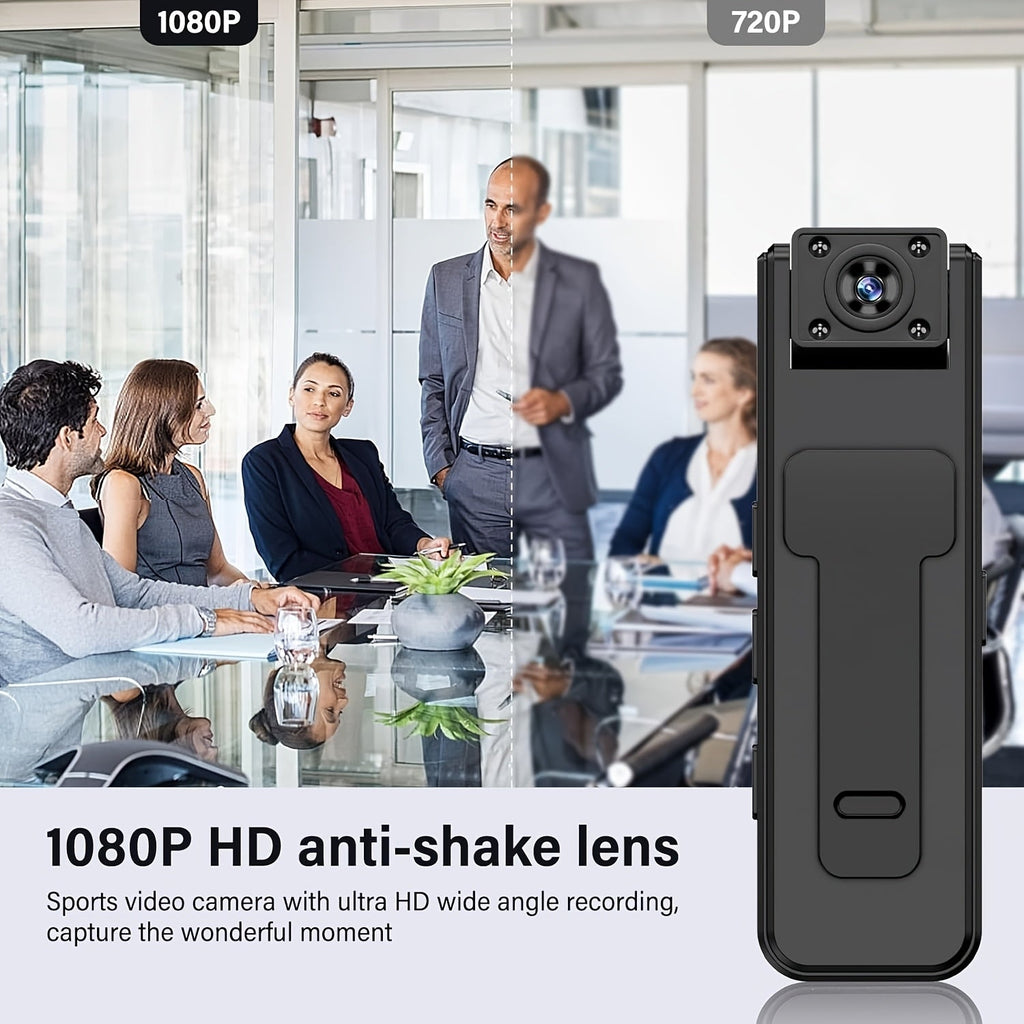 Minicámara con pinza para grabación de vídeo