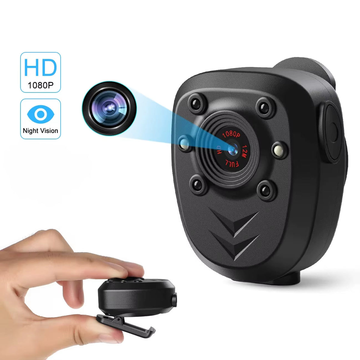 Minicámara de seguridad HD con visión nocturna