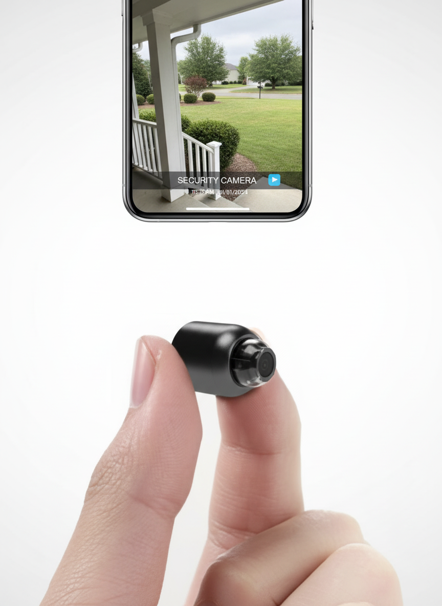 Minicámara WiFi de vigilancia con visión nocturna