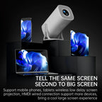 Miniproyector CineNova con Android 11, 720P HD y compatible con 4K
