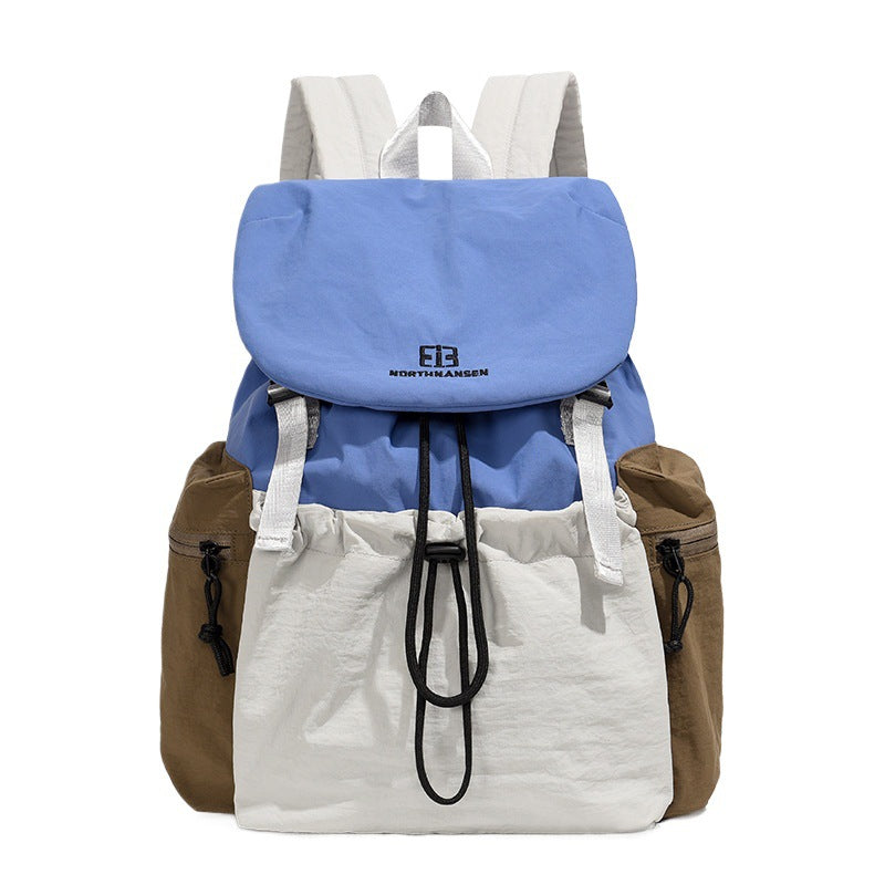 Mochila de colores contrastados, 20–35 L, tejido oxford