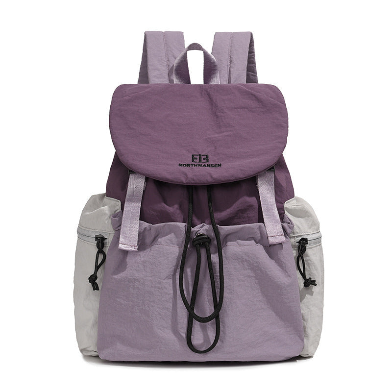Mochila de colores contrastados, 20–35 L, tejido oxford