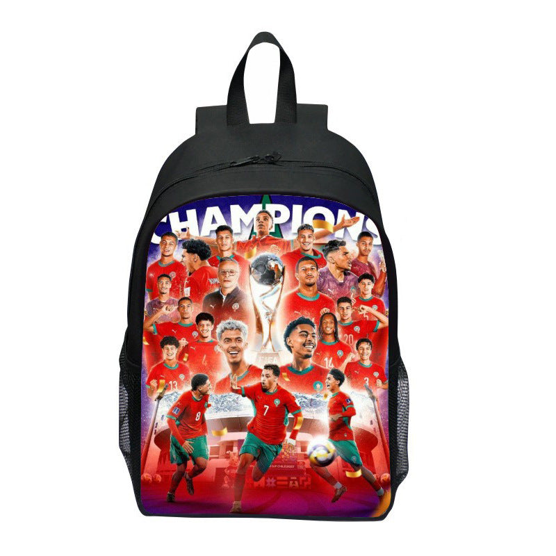 Mochila con llamativo motivo deportivo