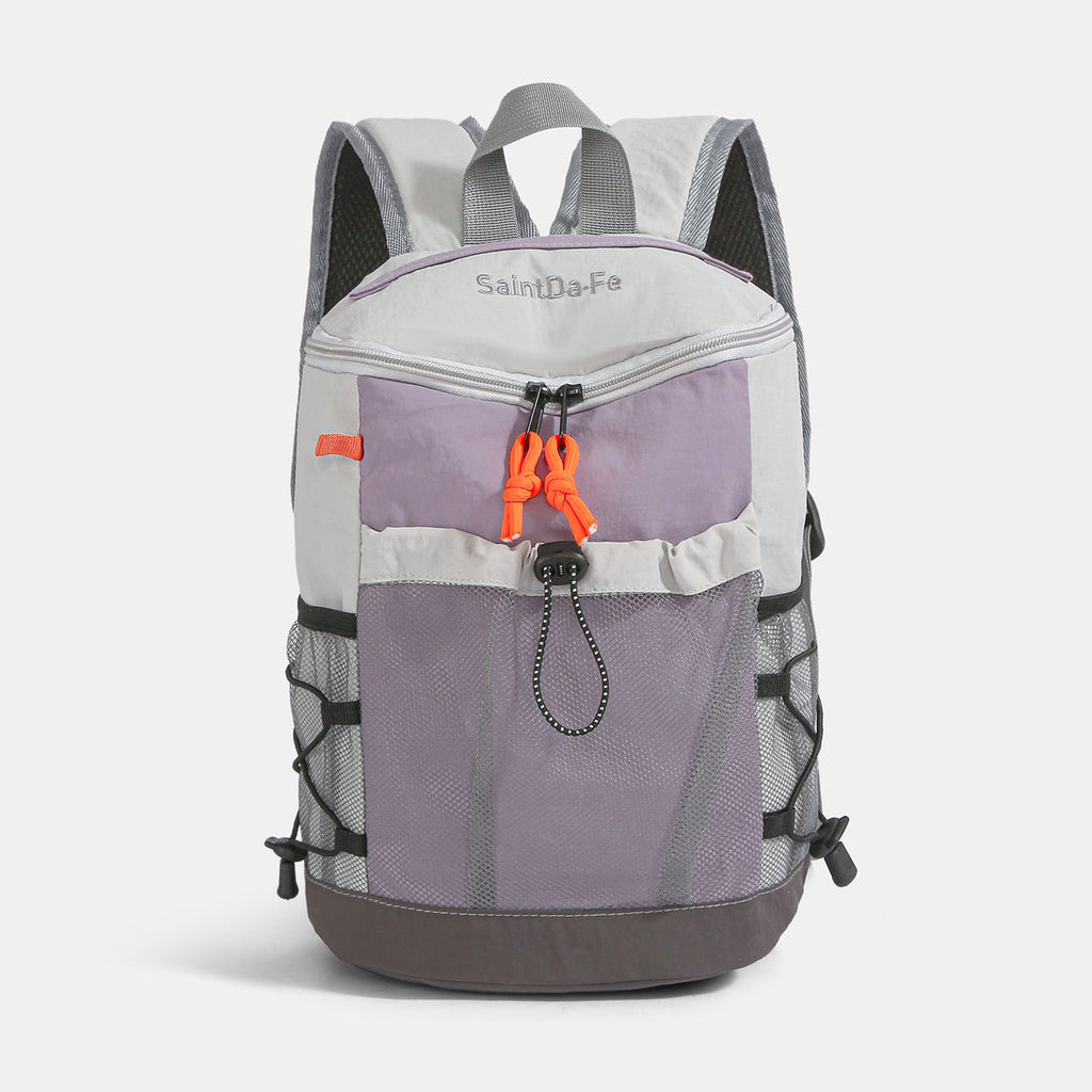 Mochila de mujer hasta 20 L en nylon con diseño patchwork