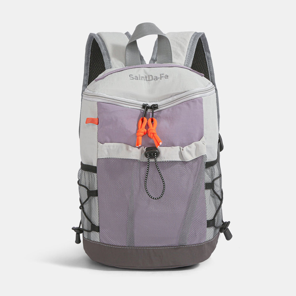 Mochila de mujer hasta 20 L en nylon con diseño patchwork
