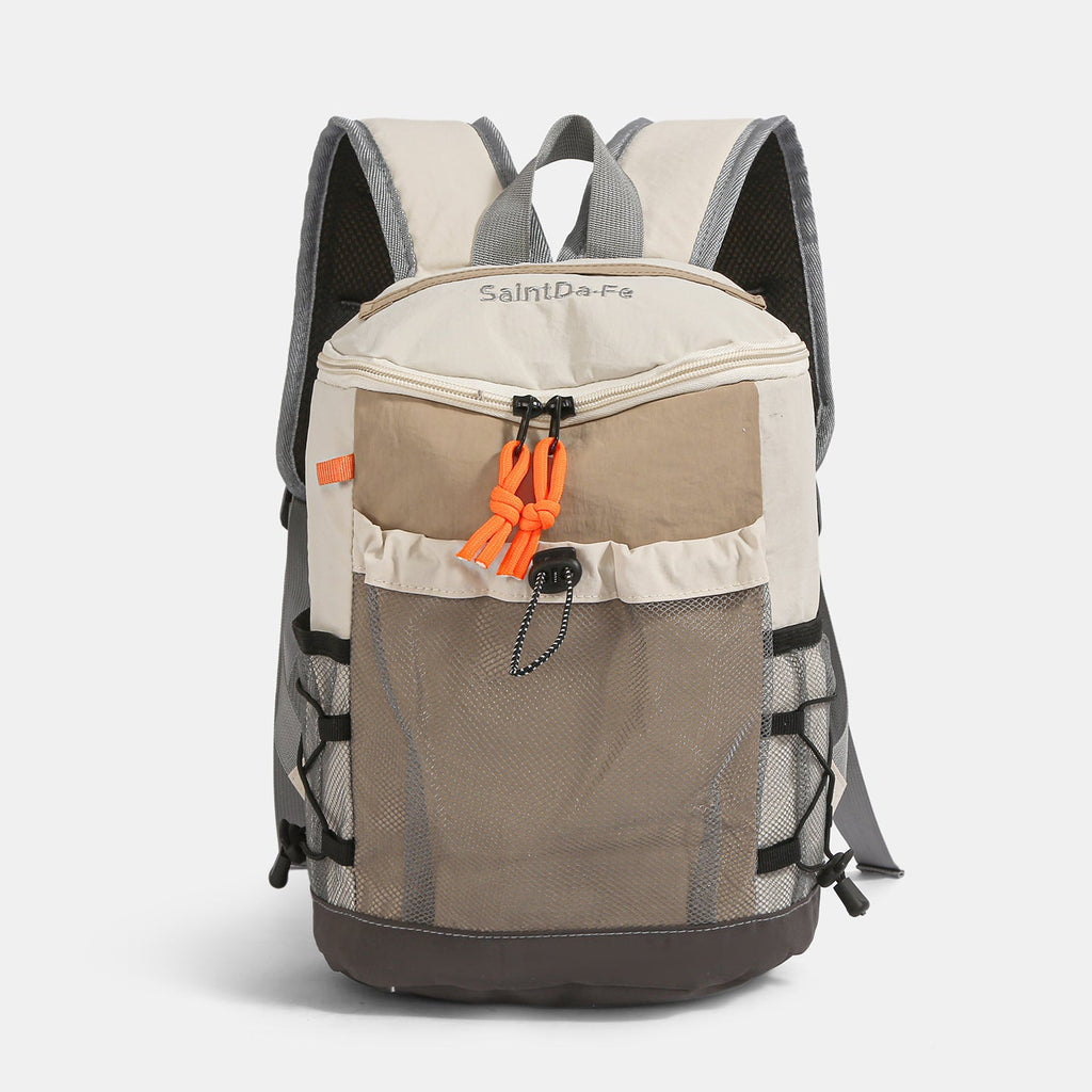 Mochila de mujer hasta 20 L en nylon con diseño patchwork