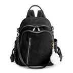 Mochila de polipiel con múltiples bolsillos