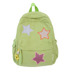 Mochila escolar casual con estrellas decorativas