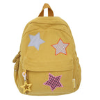 Mochila escolar casual con estrellas decorativas