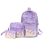 Mochila estampada impermeable de 56–75 L