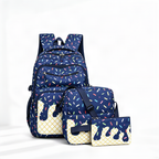 Mochila estampada impermeable de 56–75 L