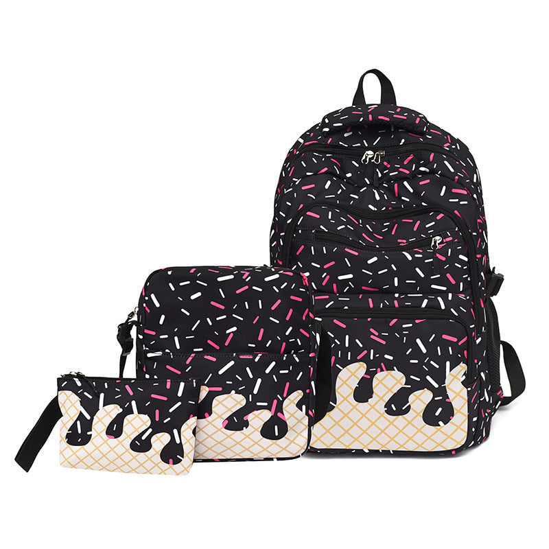 Mochila estampada impermeable de 56–75 L