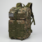 Mochila táctica de 49 litros con sistema MOLLE para senderismo y uso militar