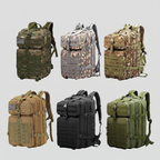 Mochila táctica de 49 litros con sistema MOLLE para senderismo y uso militar
