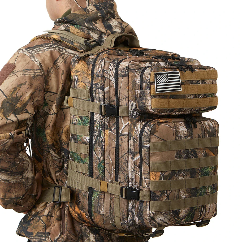 Mochila táctica TACTICO45 de 45 L con sistema Molle para 3 días de aventura