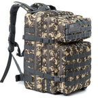 Mochila táctica TACTICO45 de 45 L con sistema Molle para 3 días de aventura