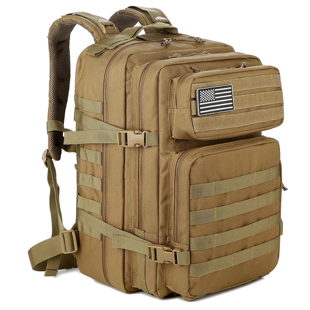 Mochila táctica TACTICO45 de 45 L con sistema Molle para 3 días de aventura