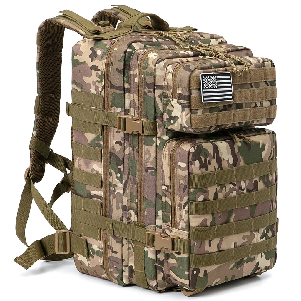 Mochila táctica TACTICO45 de 45 L con sistema Molle para 3 días de aventura