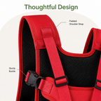 Mochila transportín frontal con correas ajustables y malla transpirable
