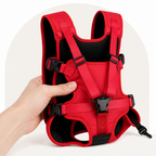 Mochila transportín frontal con correas ajustables y malla transpirable
