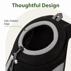 Mochila transportín para perros con malla transpirable y acolchado ergonómico (base extraíble)