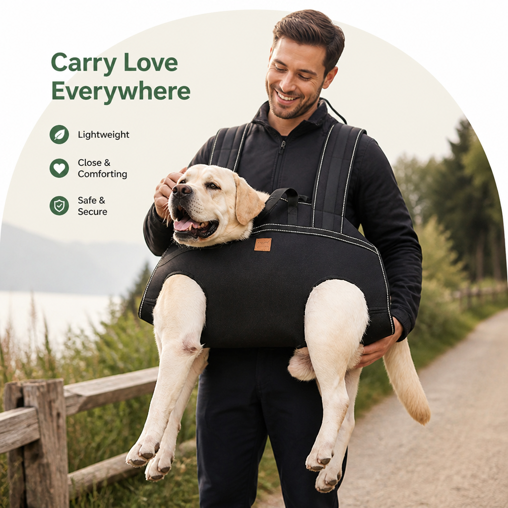 Mochila transportín para perros de tela Oxford transpirable y tirantes acolchados
