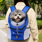 Mochila transportín transpirable acolchada para mascotas