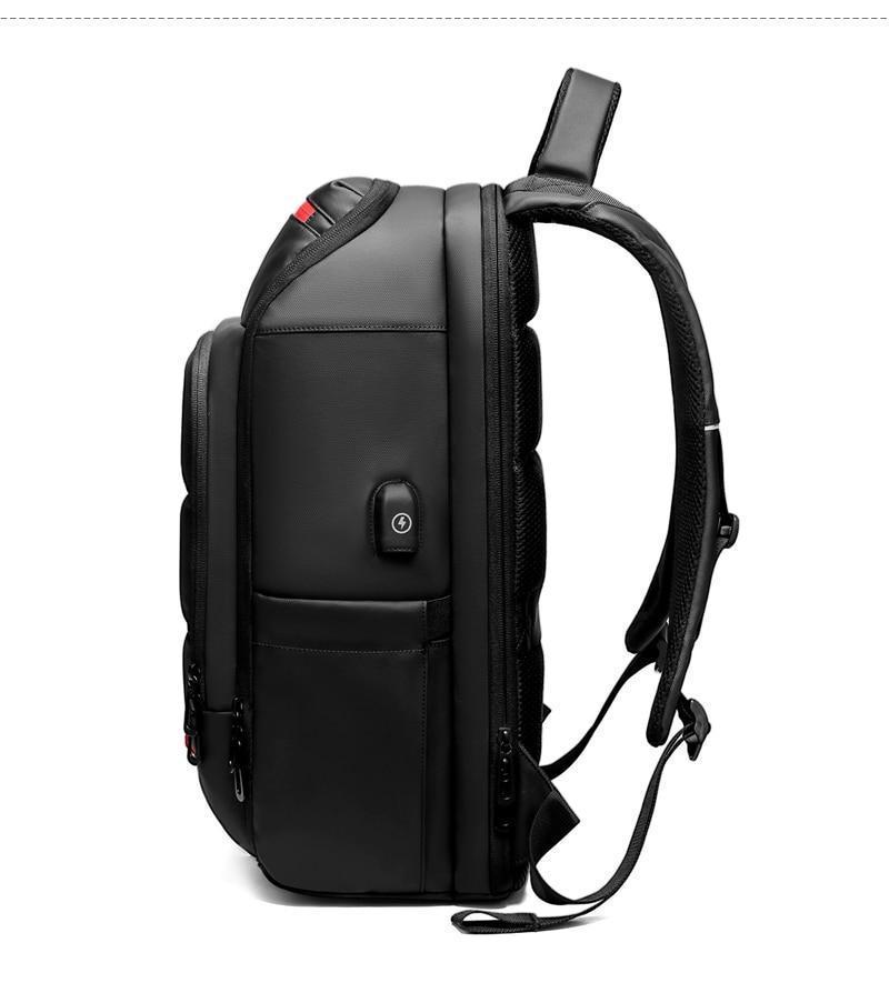 Mochila de viaje para portátil de 15,6 pulgadas con puerto USB y repelente al agua
