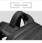 Mochila de viaje para portátil de 15,6 pulgadas con puerto USB y repelente al agua