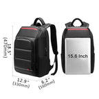 Mochila de viaje para portátil de 15,6 pulgadas con puerto USB y repelente al agua