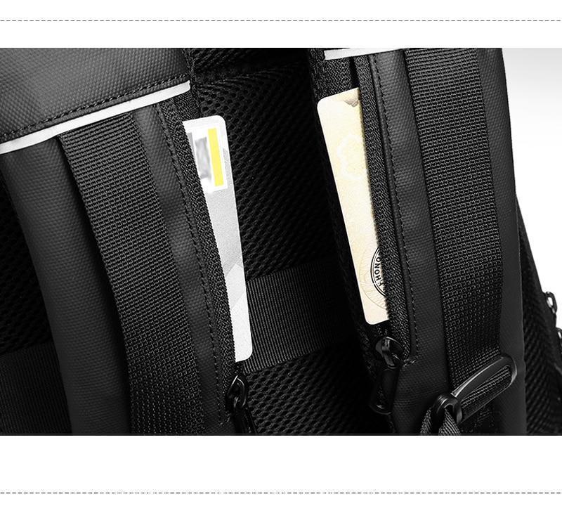 Mochila de viaje para portátil de 15,6 pulgadas con puerto USB y repelente al agua